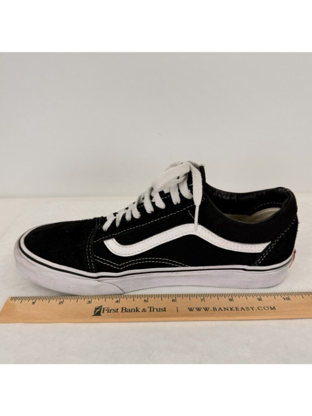 Vans Off The Wall Black Lace Up Sneakers Size M8 / W9.5 Low Top Suede Upper - Picture 13 of 13